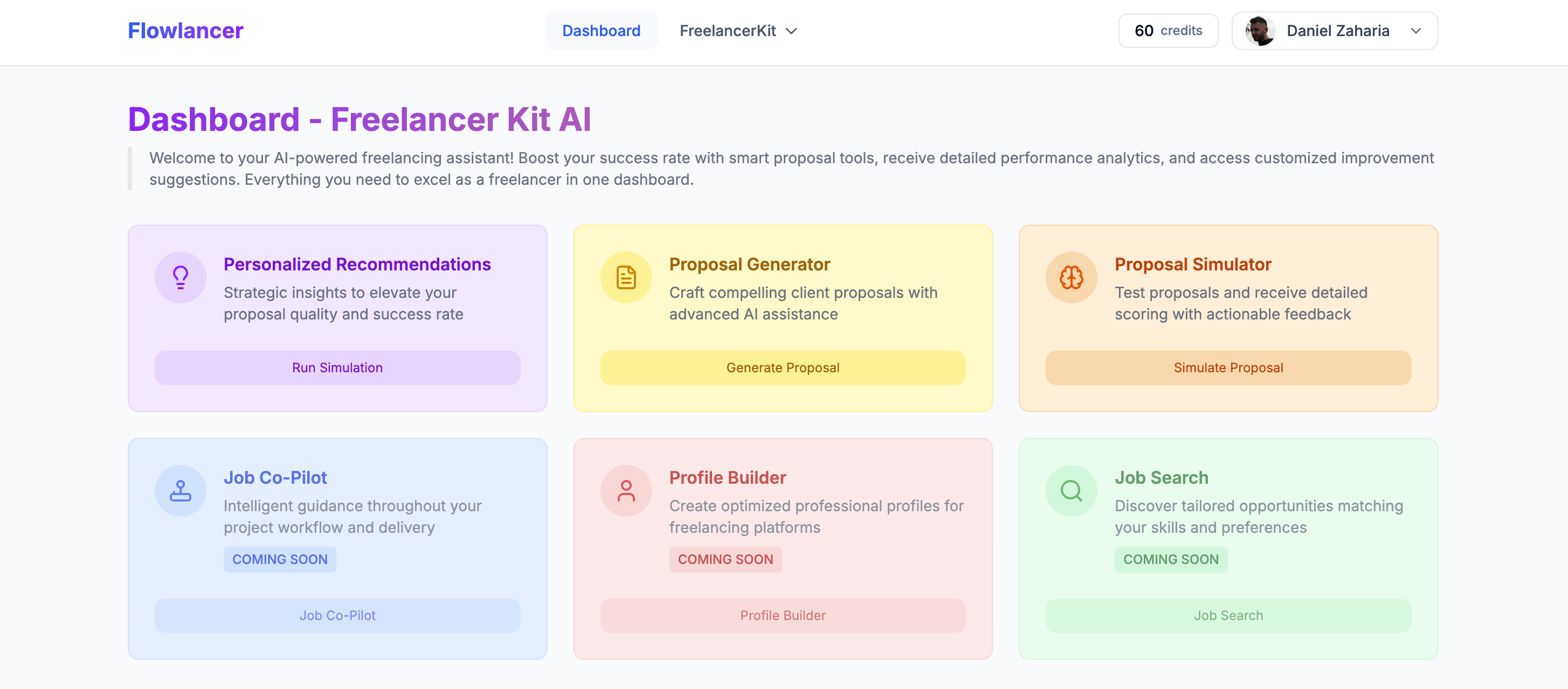 Flowlancer Dashboard